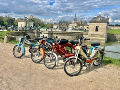 Balade en mobylettes Vintage à la demi journée - Chantilly Senlis Fun